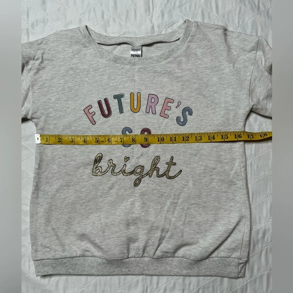 Carters‎ kid future so bright crewneck sweatshirt